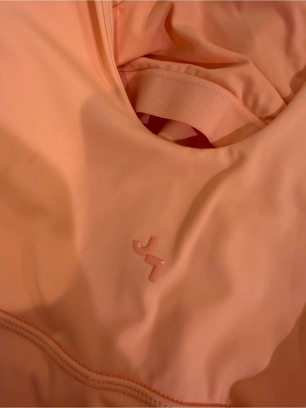 Peach Ruffle Hem Athletic Dress - Picture 3 of 4